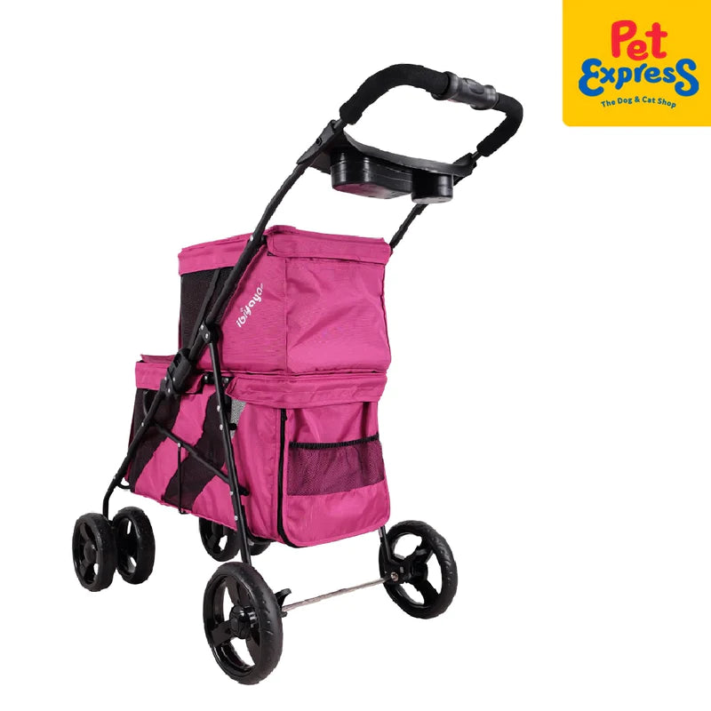 Ibiyaya-Double Decker Pet Bus - Red Violet.