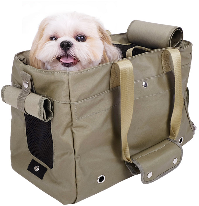 Ibiyaya-CANVAS PET TOTE - Light Green