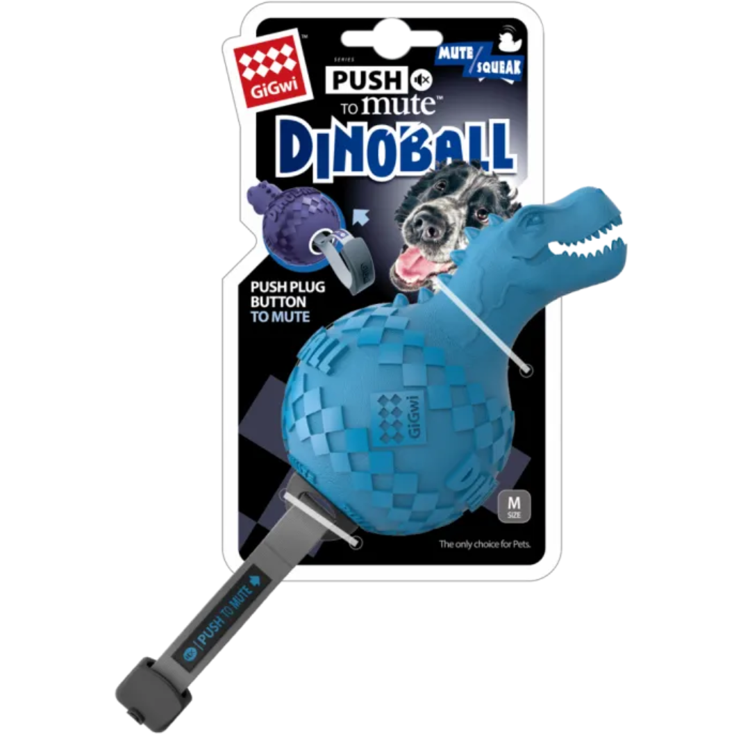 Dogman Toy Push To Mute Dinosaur Blue 15cm