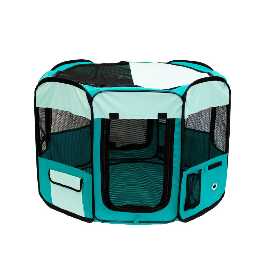 ساحة لعب دوغ مان القماشية موديل تينتين باللون الازرق قياس سمول