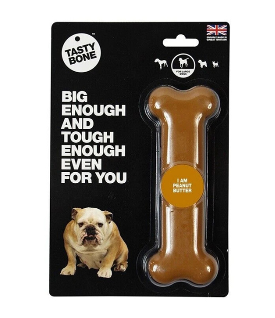 TastyBone Nylon Toy for Large Dogs, Peanut Butter Flavor