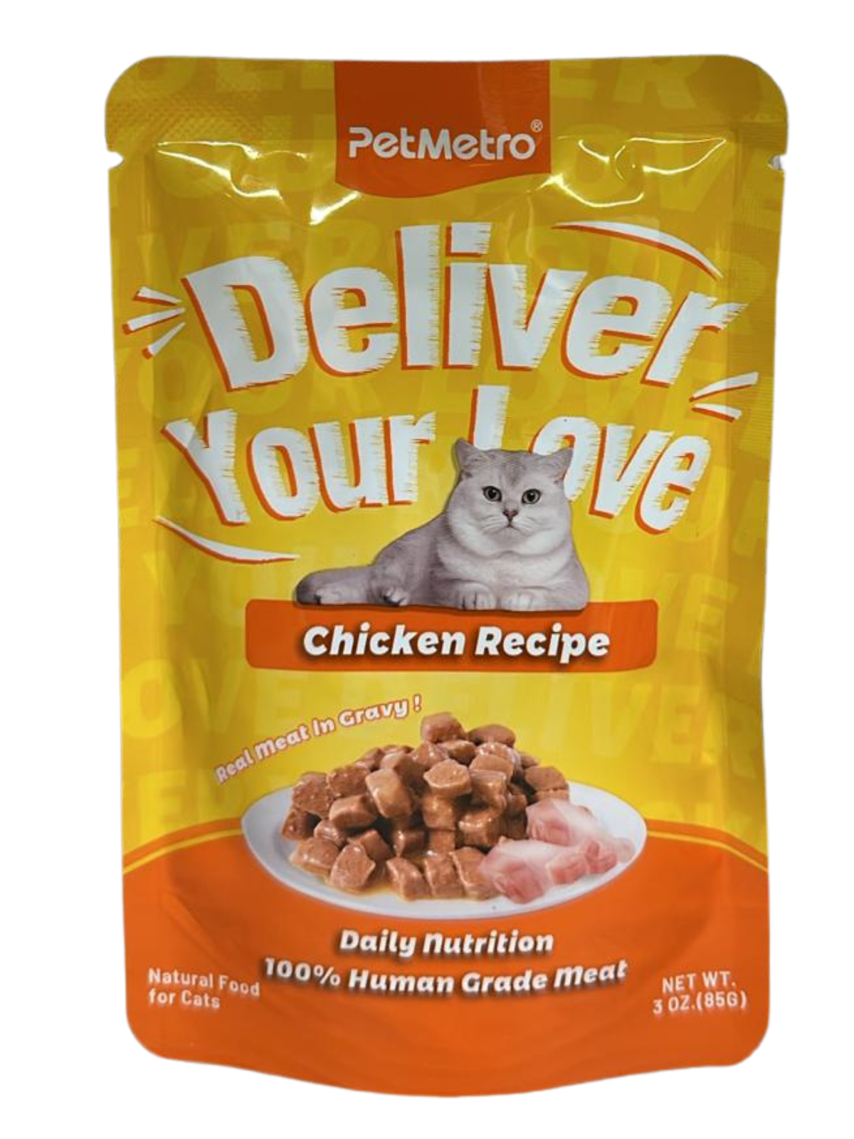 Pet Metro - Flavor Chicken CHUNK IN GRAVY POUCH 85g