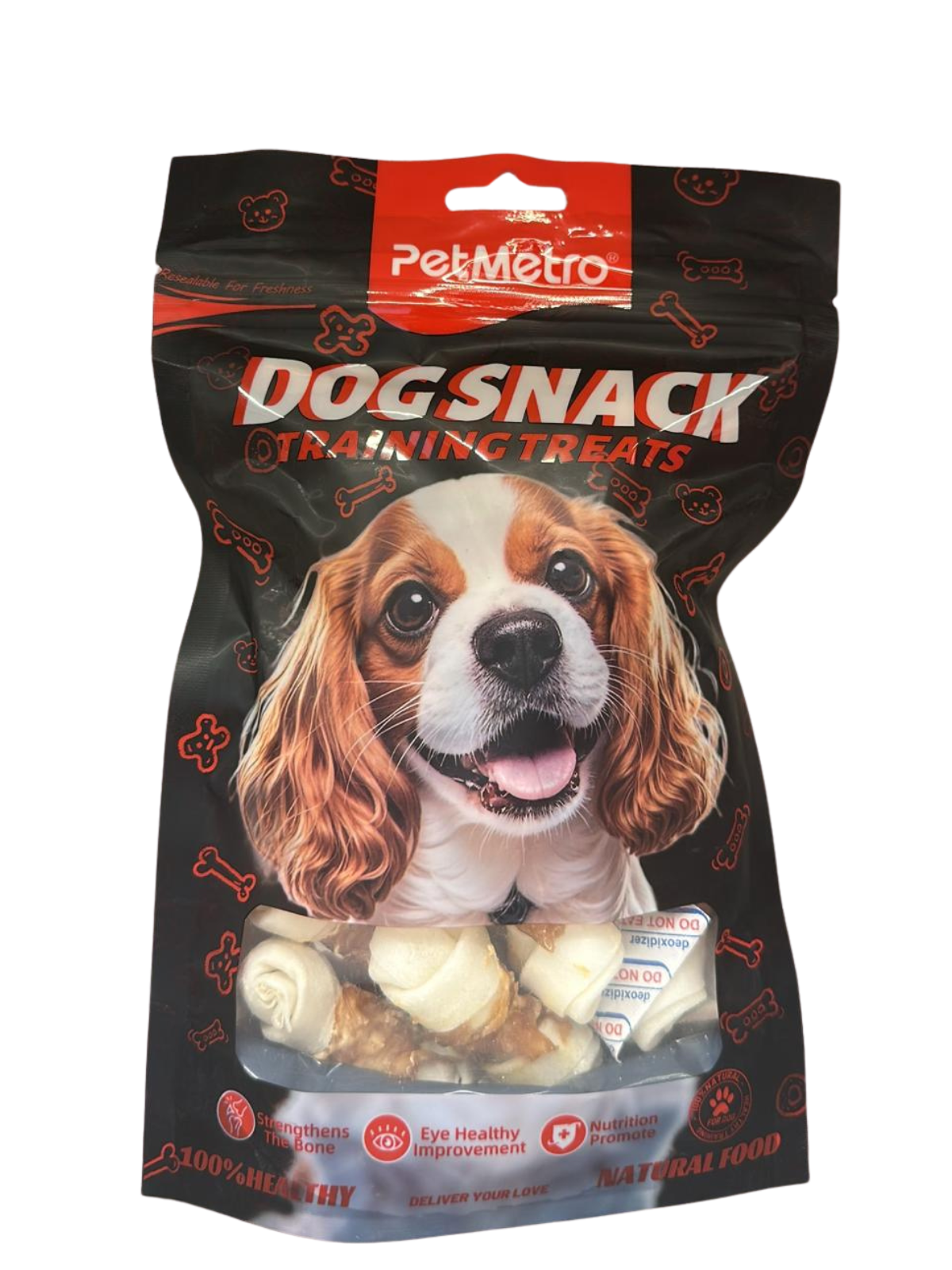 Pet Metro - Flavor Chicken Rolled &Rawhide Bone Dog treat 200gm
