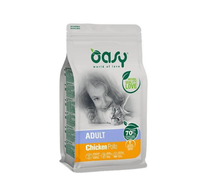 Oasy Cat Dry Food Adult Chicken 1.5kg