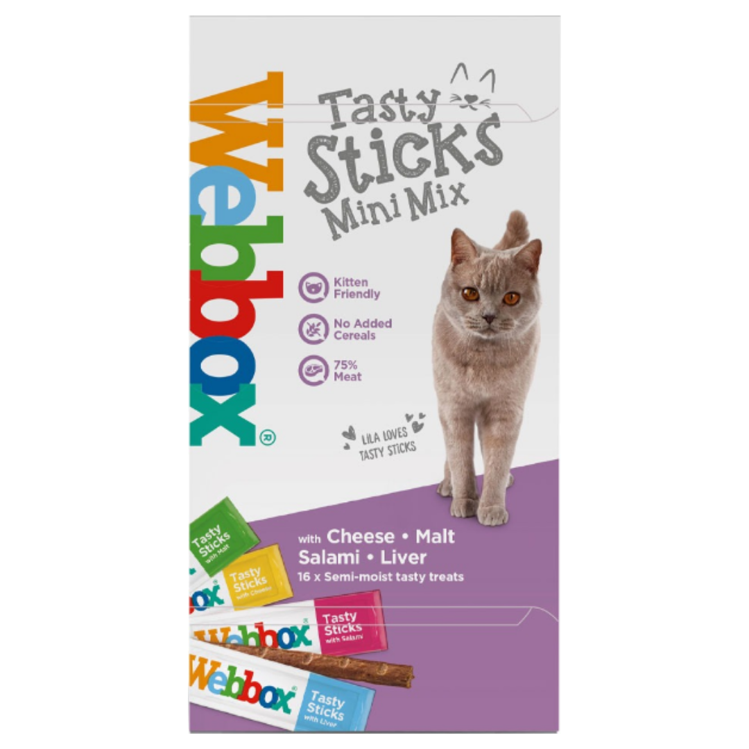 Webbox Cat Treat Mini Mix Sticks 30 g (16 pcs)