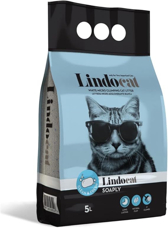 LindoCat - White Bentonite Soaply - 5 L (Scented)
