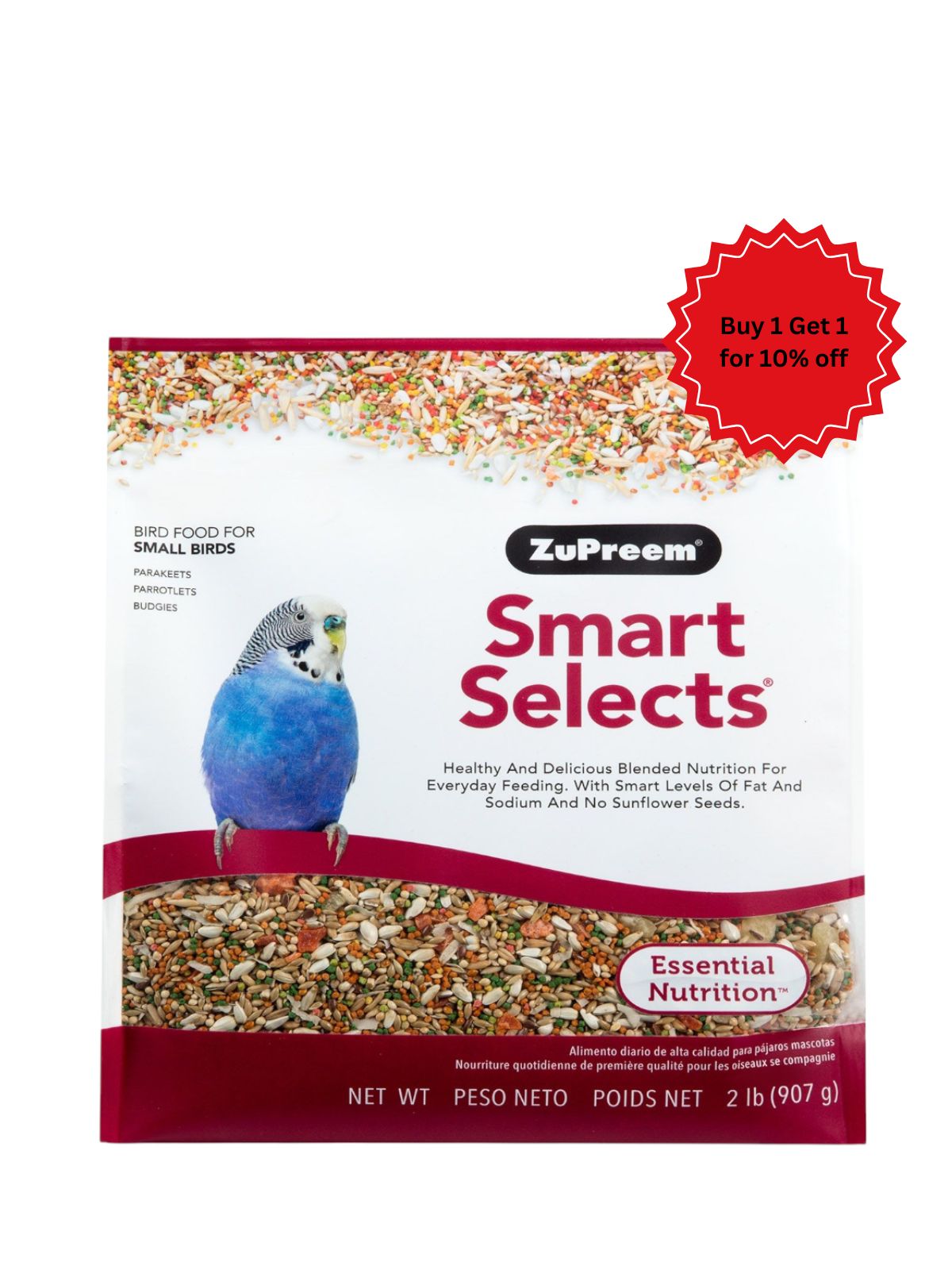 Zupreem - Smart Selects Parakeets 2lb