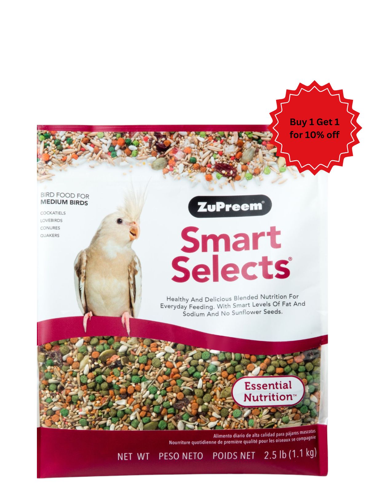 Zupreem - Smart Selects Cockatiels 2.5lb
