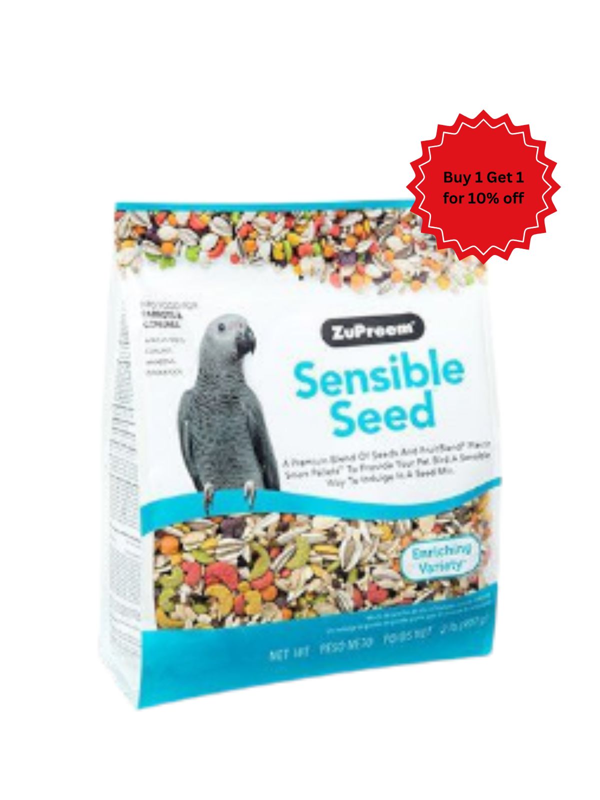 Zupreem - Sensible Seed Parrots & Conures 2 lb (0.91kg)