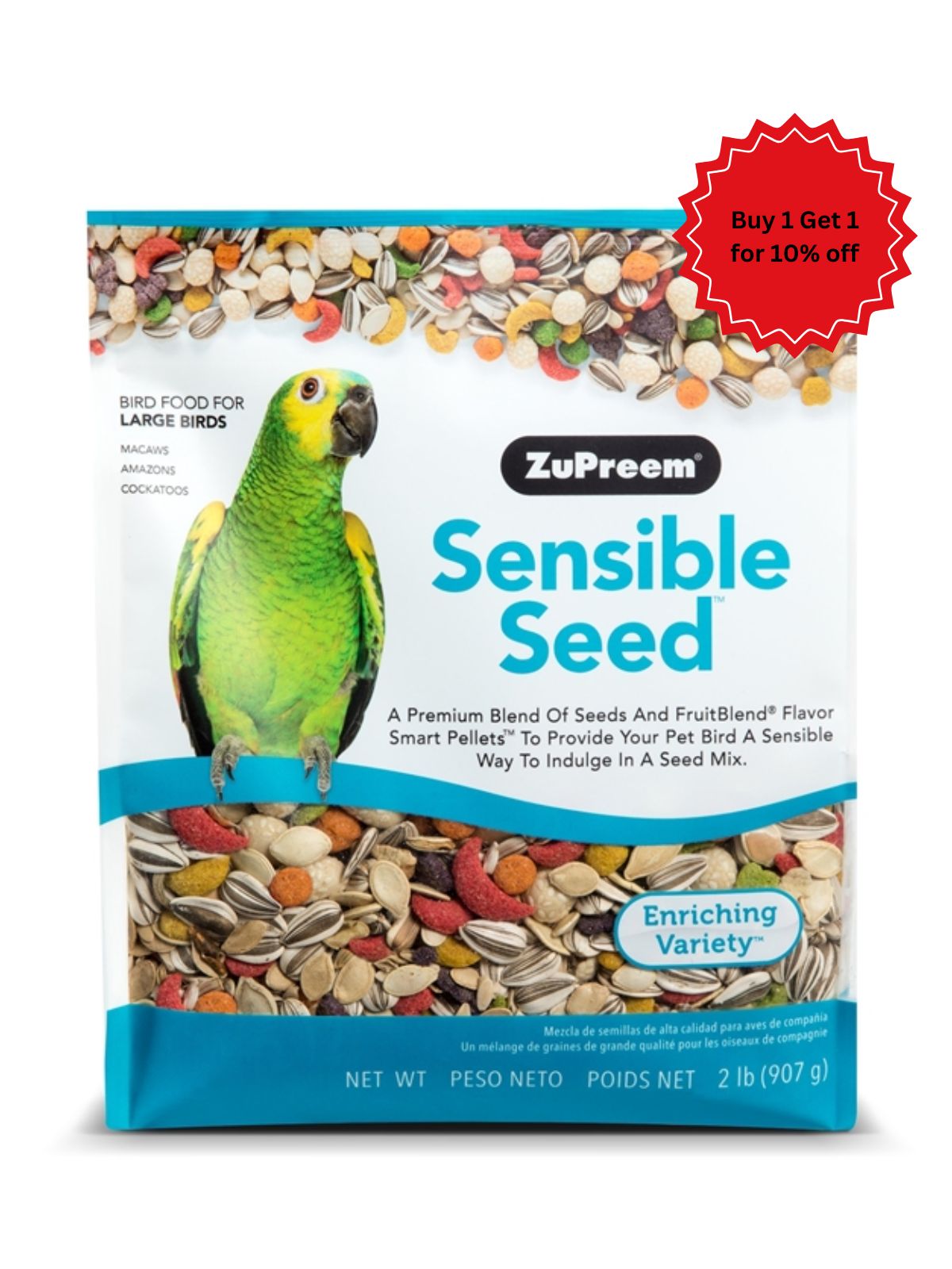 Zupreem - Sensible Seed Large Birds 2 lb (0.91kg)