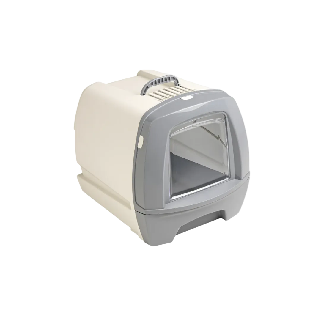 MPS2 80's Cat Litter Box with Drawer Grey 50 x 40 x 42 cm