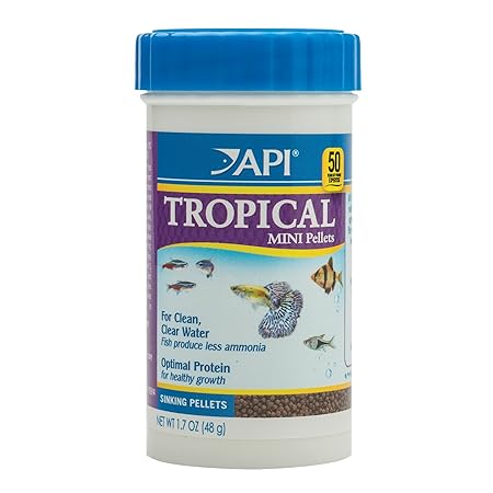 API - Mini Pellets Tropical Fish Food 1.7 oz