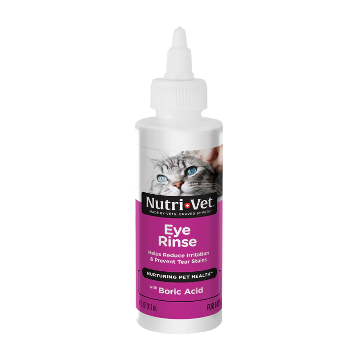 Nutri-vet Eye Rinse For Cats 4oz (118ml ).
