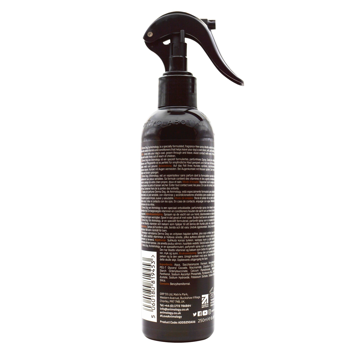 Animology Derma Dog No Rinse Spray Shampoo 250Ml