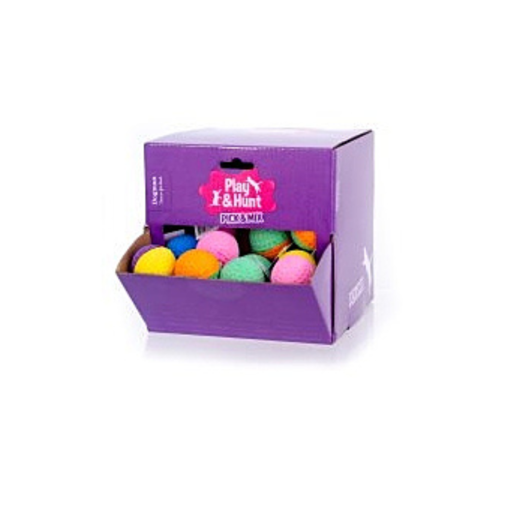 دوغ مان لعبة كرة بالوان مختلفة قياس 4 سم