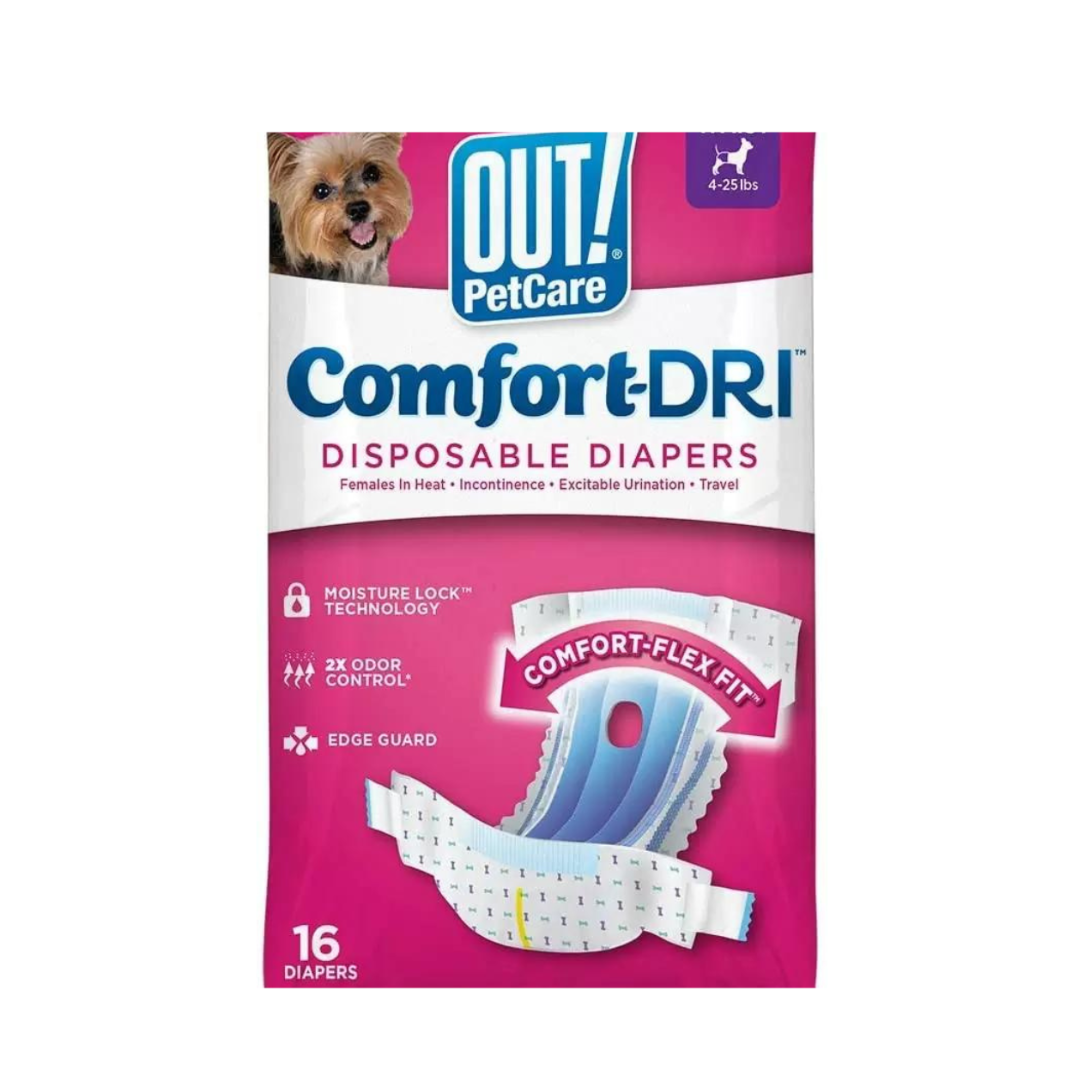 OUT! Disposable16 Diapers Female - XS/S - Manna Pro