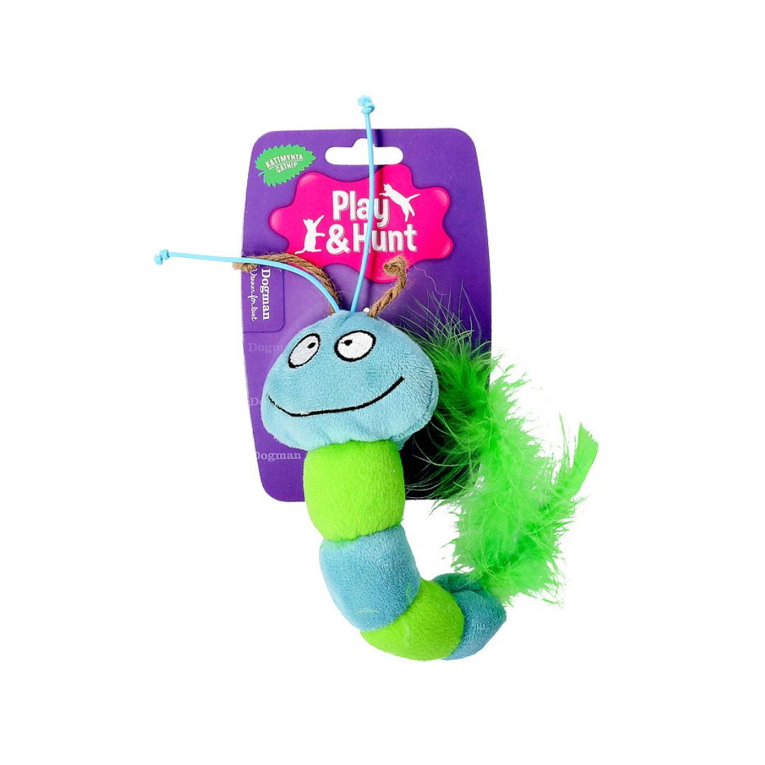 Dogman Toy Caterpillar Blue 26cm
