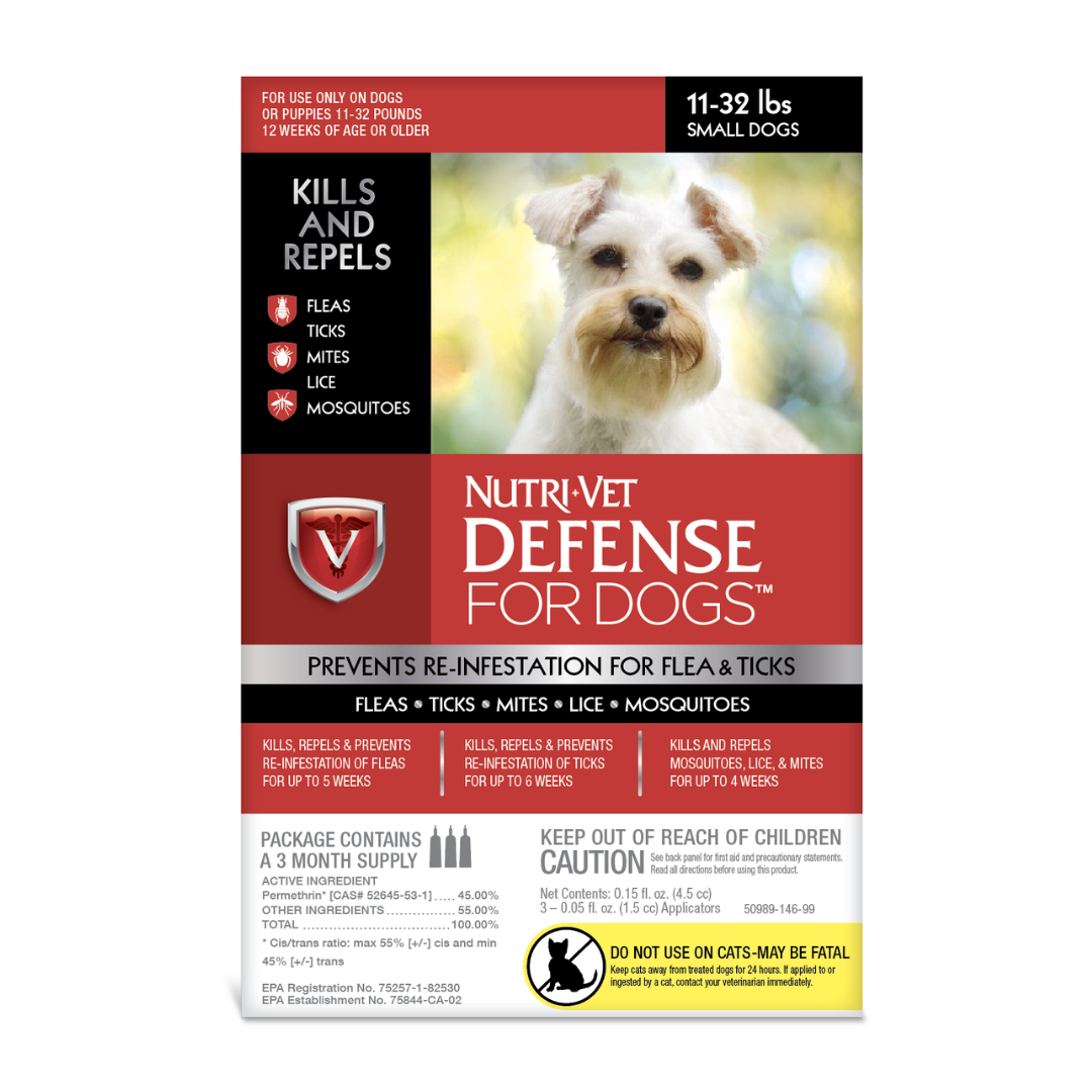 Nutri-Vet Defense للكلاب الصغيرة التي يزيد وزنها عن 11 إلى 32 رطلاً