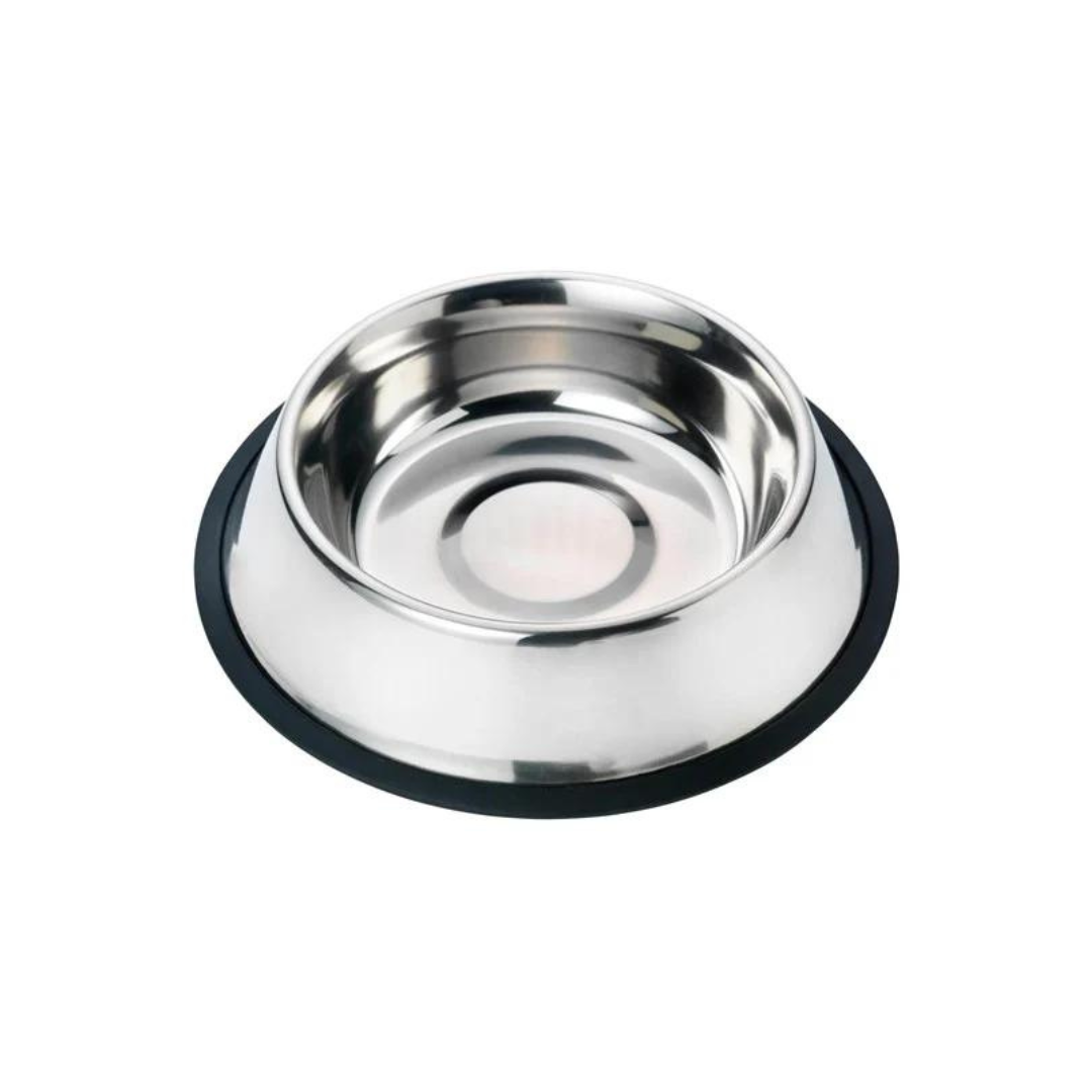 Dogman -Food bowl stainless steel rubber 1.8