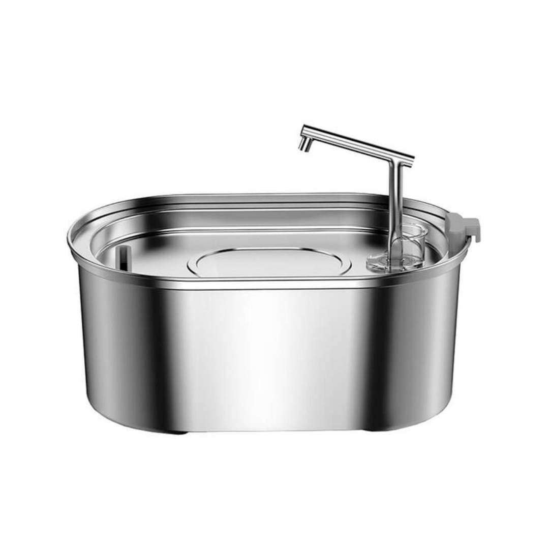 Rojeco- Stainless Steel Cat Water Fountain 3.2L