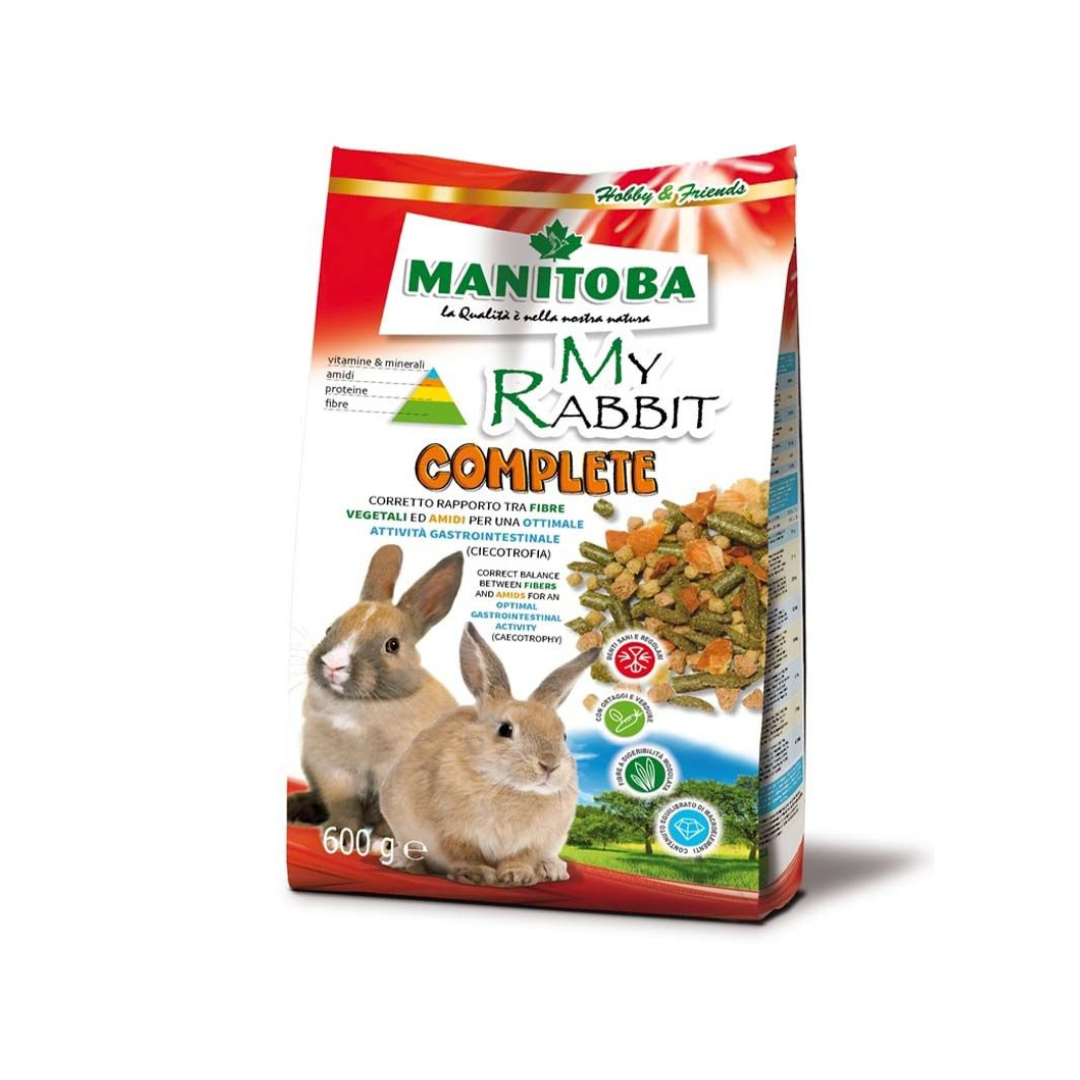 طعام مانيتوبا للأرانب حجم العبوة 600 جرام