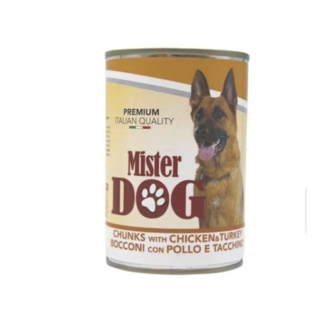 Mister Dog Wet Food Chunks with Chicken & Turkey 400gm