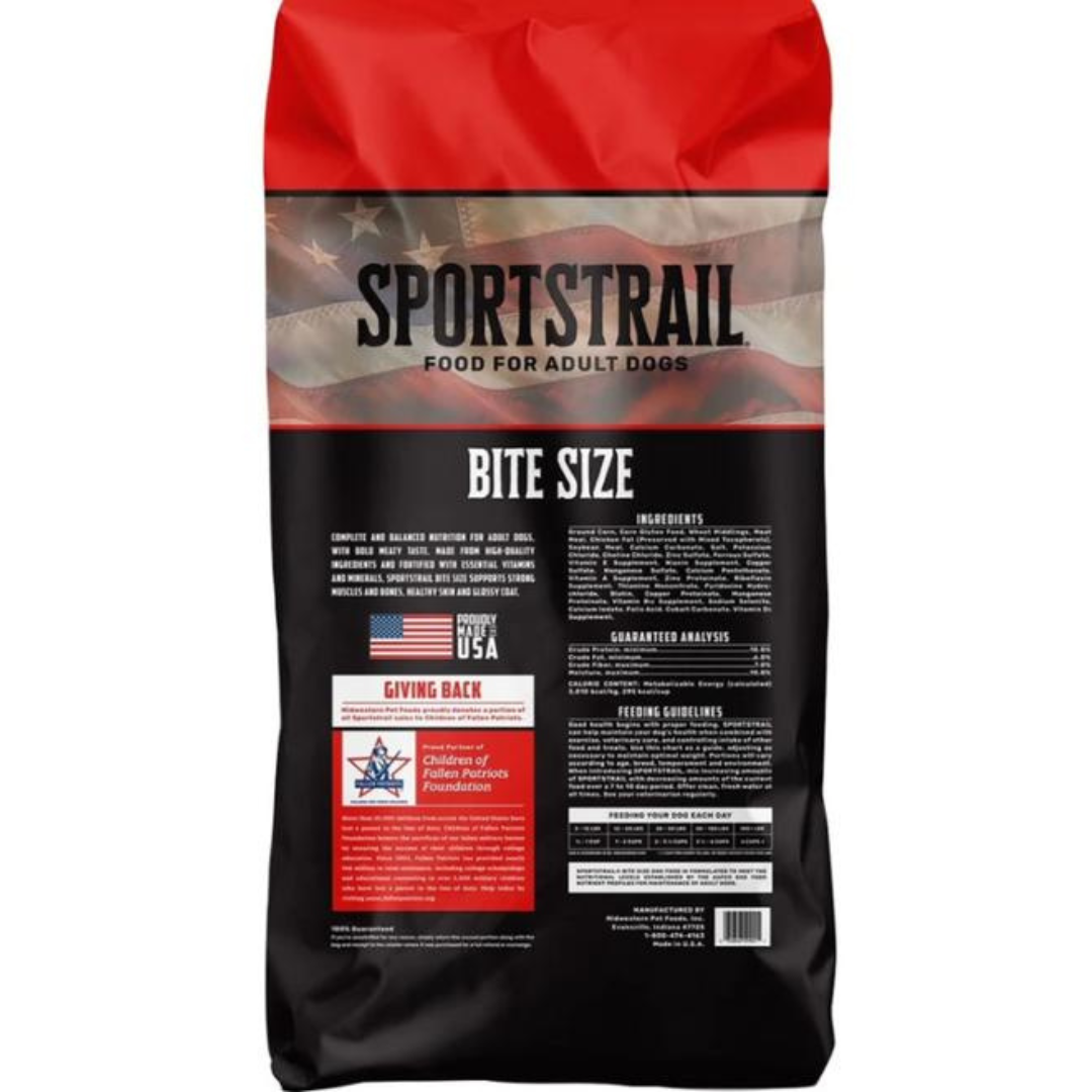 طعام سبورتس تريل الجاف للكلاب قطع صغيره 22.68 كجم