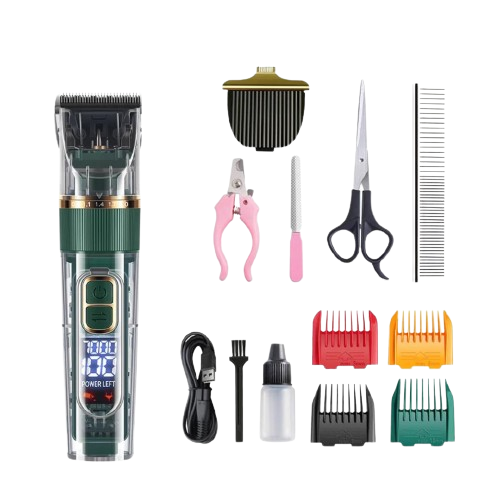 مجموعة روجيكو الأحترافية لقص شعر الكلاب باللون الأخضر مكونة من 12 قطعة