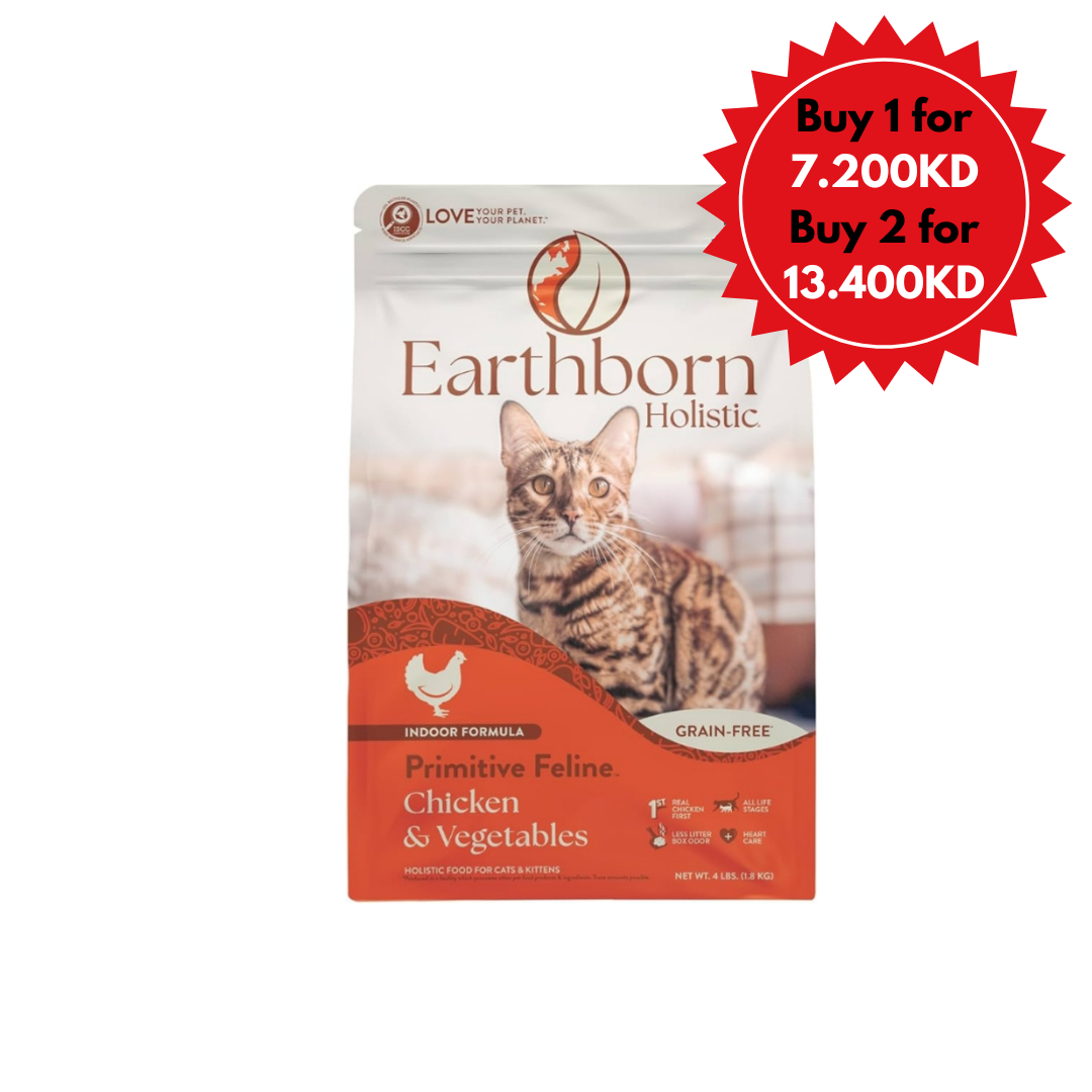 Earthborn Primitive Feline Chicken & Vegetables (Diffrent sizes)