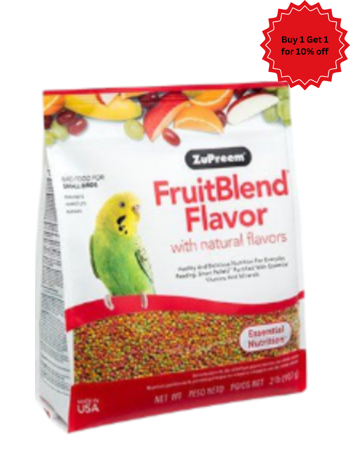 Zupreem - FruitBlend Flavor for Small Birds 2lb (0.91kg)
