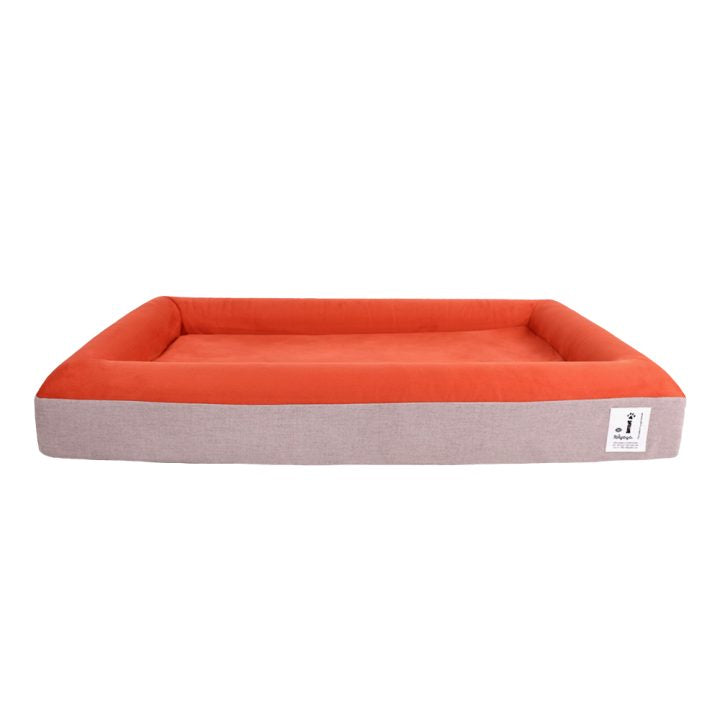 Ibiyaya-Deep Sleep Ortho Dog Bed M - Brick Red