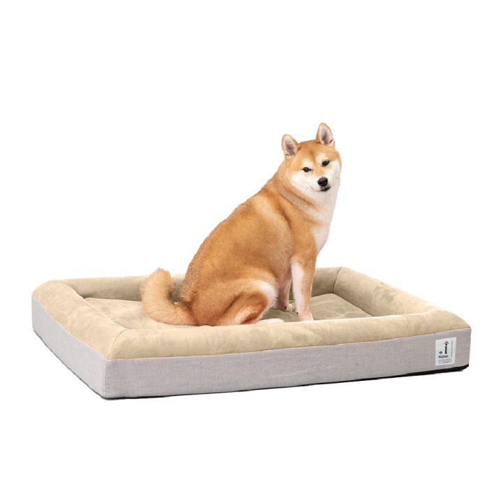 Ibiyaya-Deep Sleep Ortho Dog Bed L - Tan