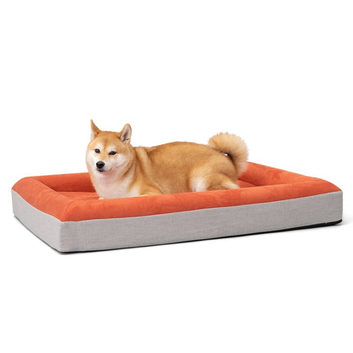 Ibiyaya-Deep Sleep Ortho Dog Bed L - Brick Red