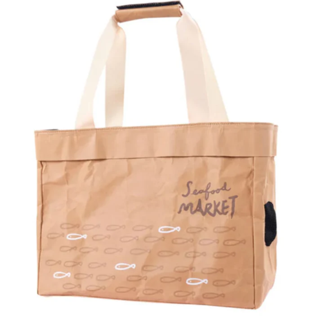 Ibiyaya NATURAL CARRIER CAT - KRAFT Pa-purr Pet Carrier - 41*18 - Beige