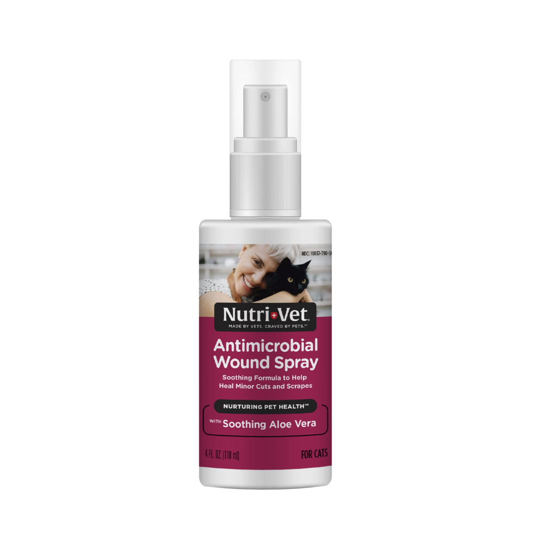 Nutri-Vet Antimicrobial Wound Spray For Cats 4.oz(118ml)