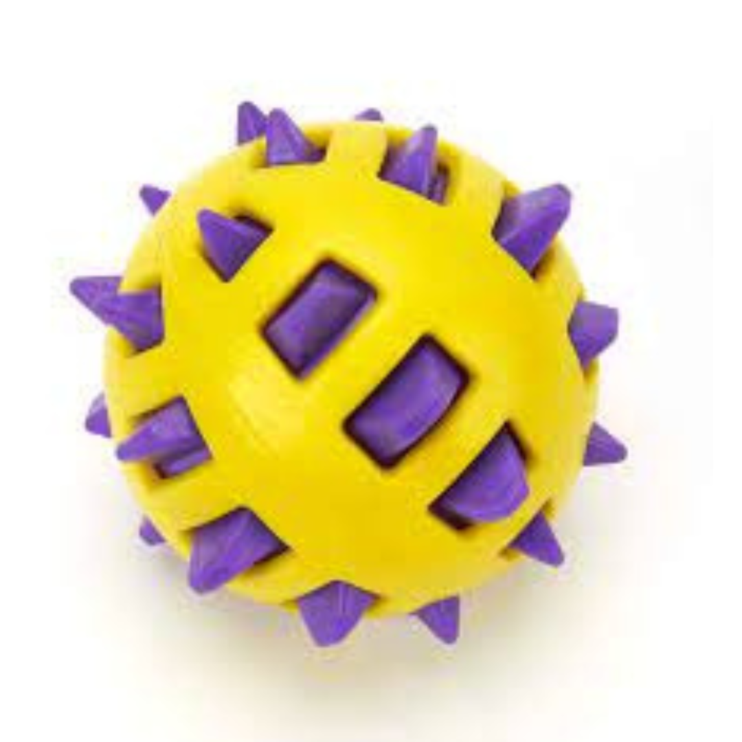 PetEdge-DGR Double Spike Ball Yellow