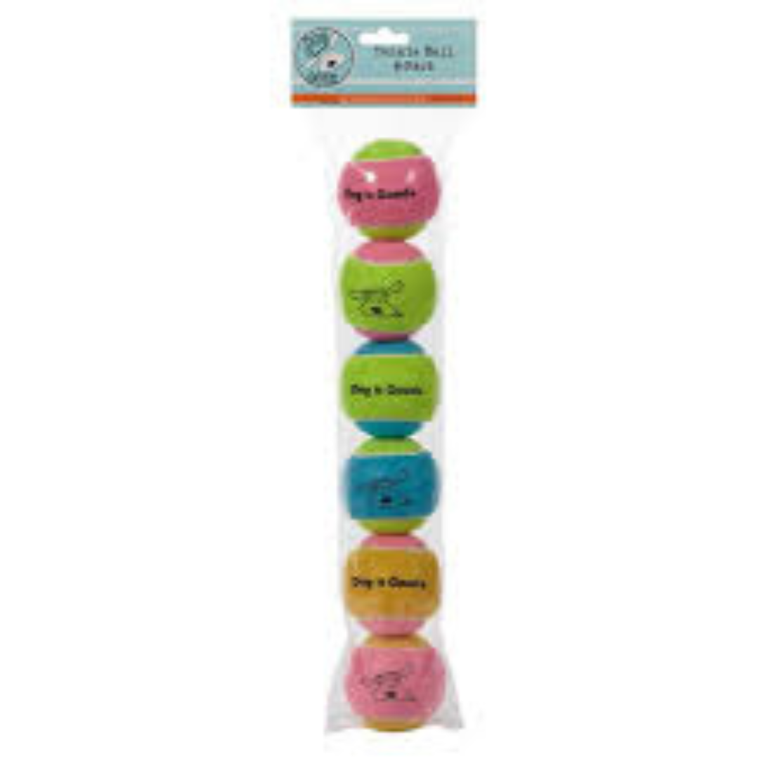 كرات تنس بيت إيدج-دي جي، عبوة من 6 قطع متعددة الألوان