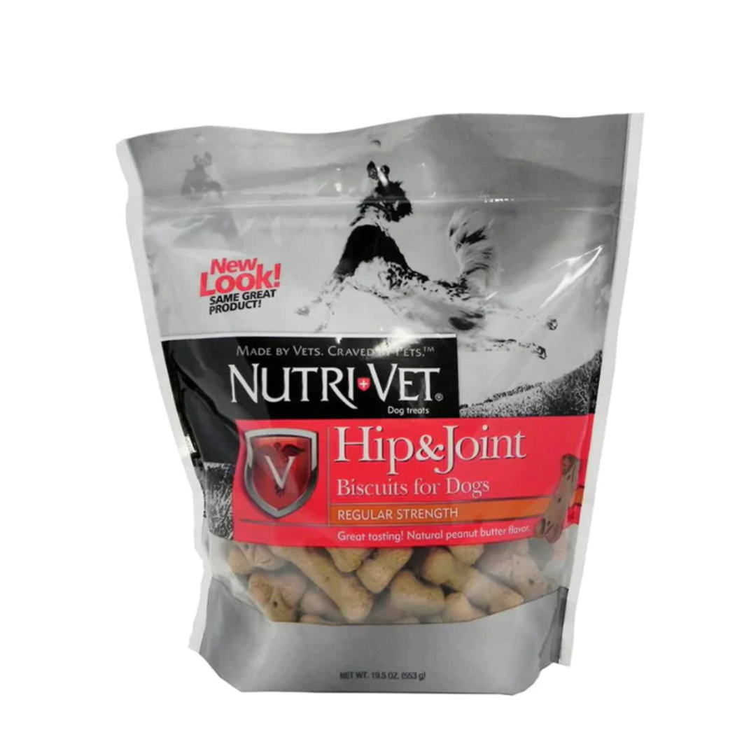 Nutri-vet Hip & Joint Regular Strength Peanut Butter Biscuits-dogs2.7 Kg