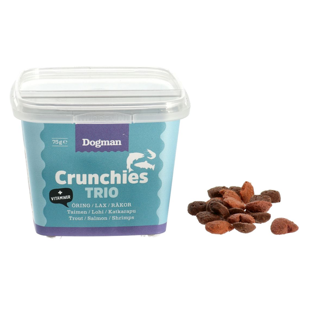Dogman -Crunchies Fish trio 75g