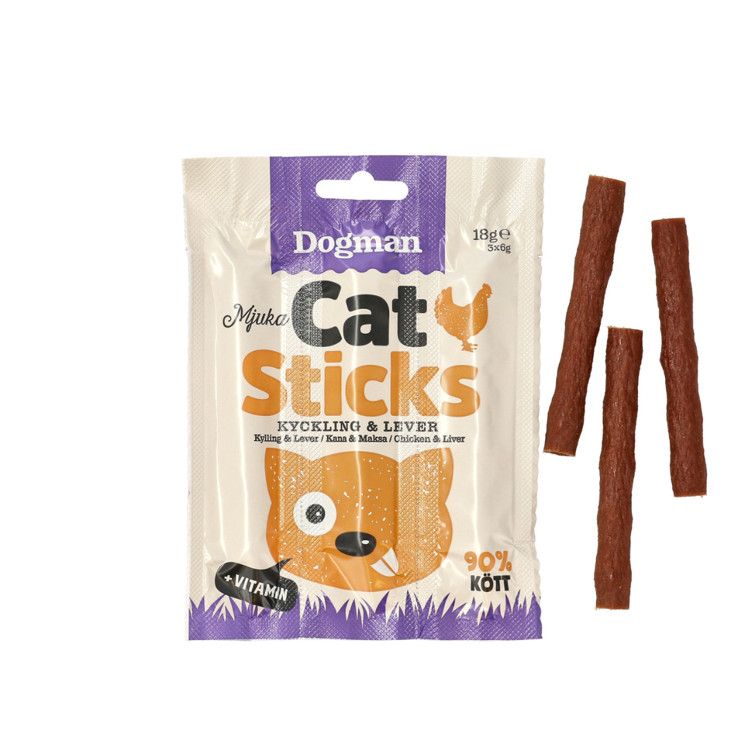Dogman -Cat sticks chicken liver 18g_3p