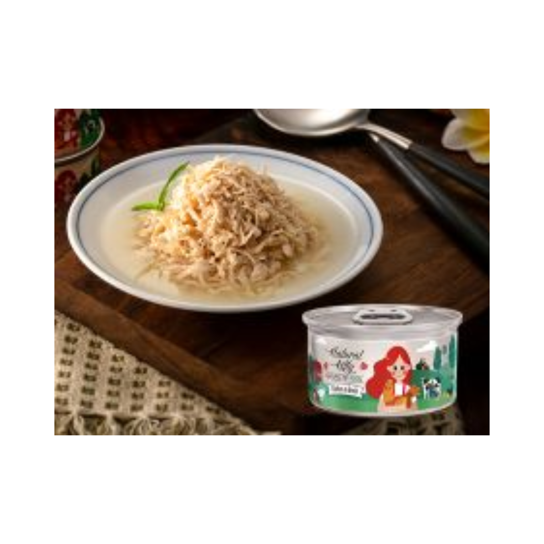 طعام ناتشورال كيتي الرطب للقطط بنكهة الدجاج بالمرق 80 جرام