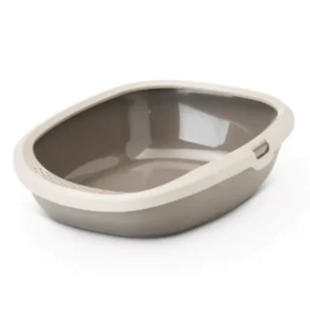 صندوق فضلات دوغ مان جيزمو باللون البيج حجم لارج