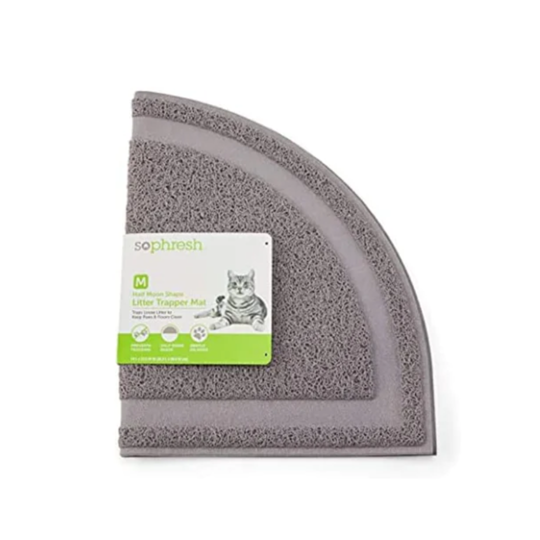 دوغمان-مات لصندوق الفضلات - رمادي نصف قمري - متوسط