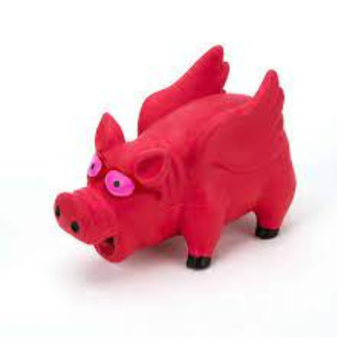 PetEdge-Digger's Flying Grunting Pig - Pink