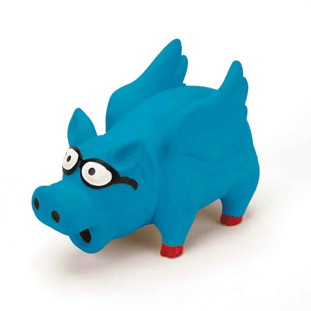 PetEdge-DGR Flying Grunting Pig Blue