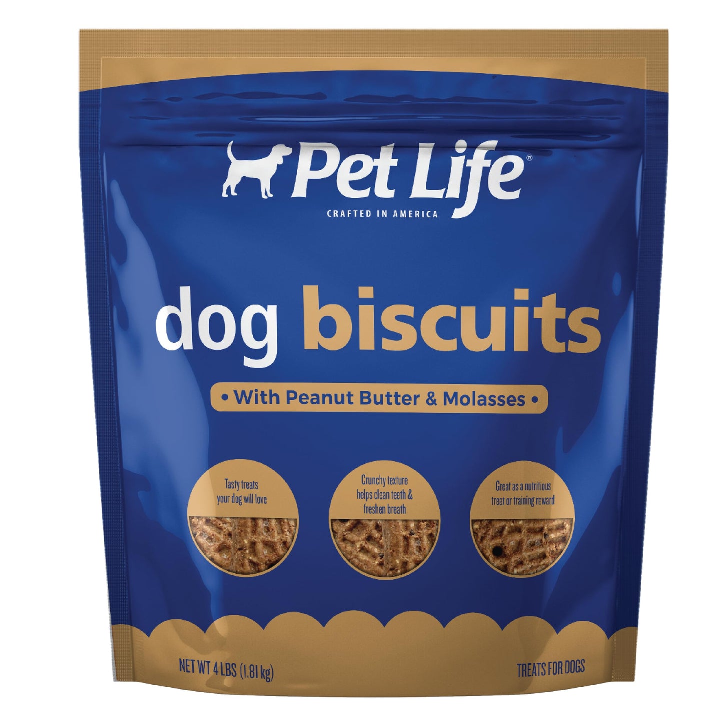 Pet Edge- Pet Life Peanut Molasses Biscuits 4Lb
