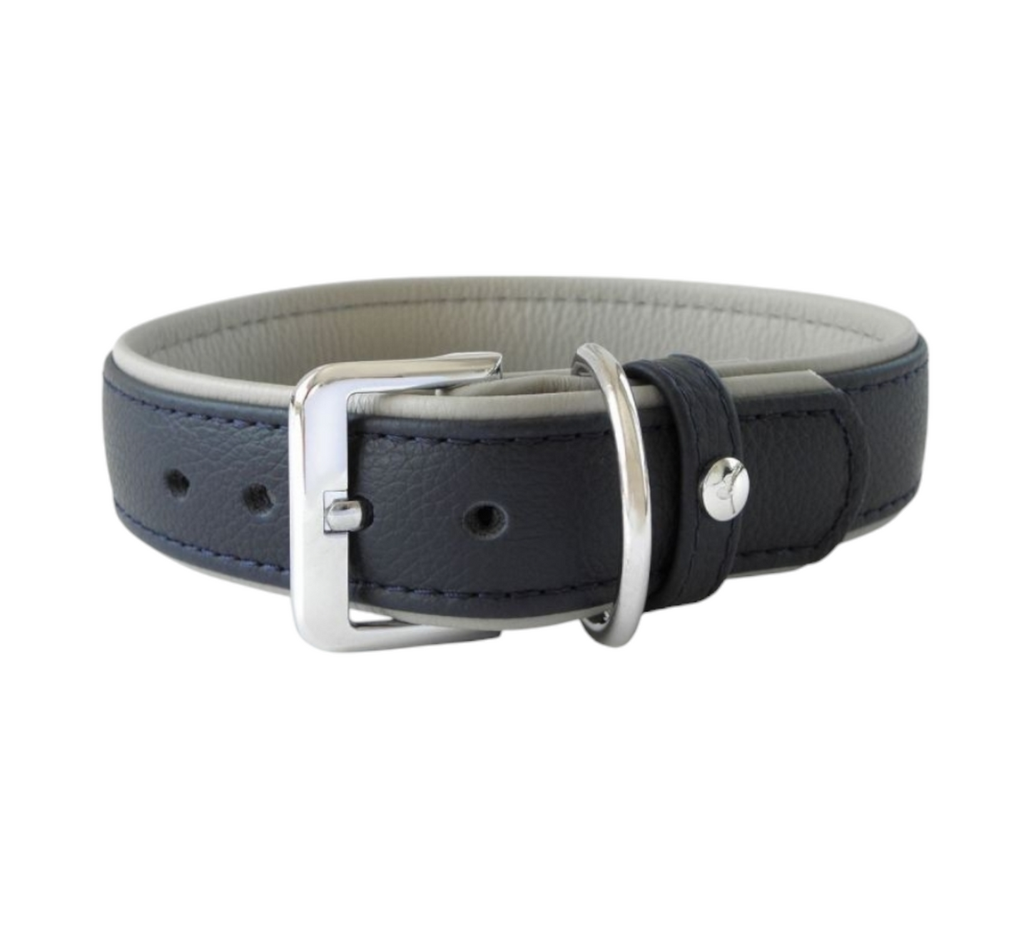 طوق كلب داس ليدرباند أمستردام كحلي/رمادي