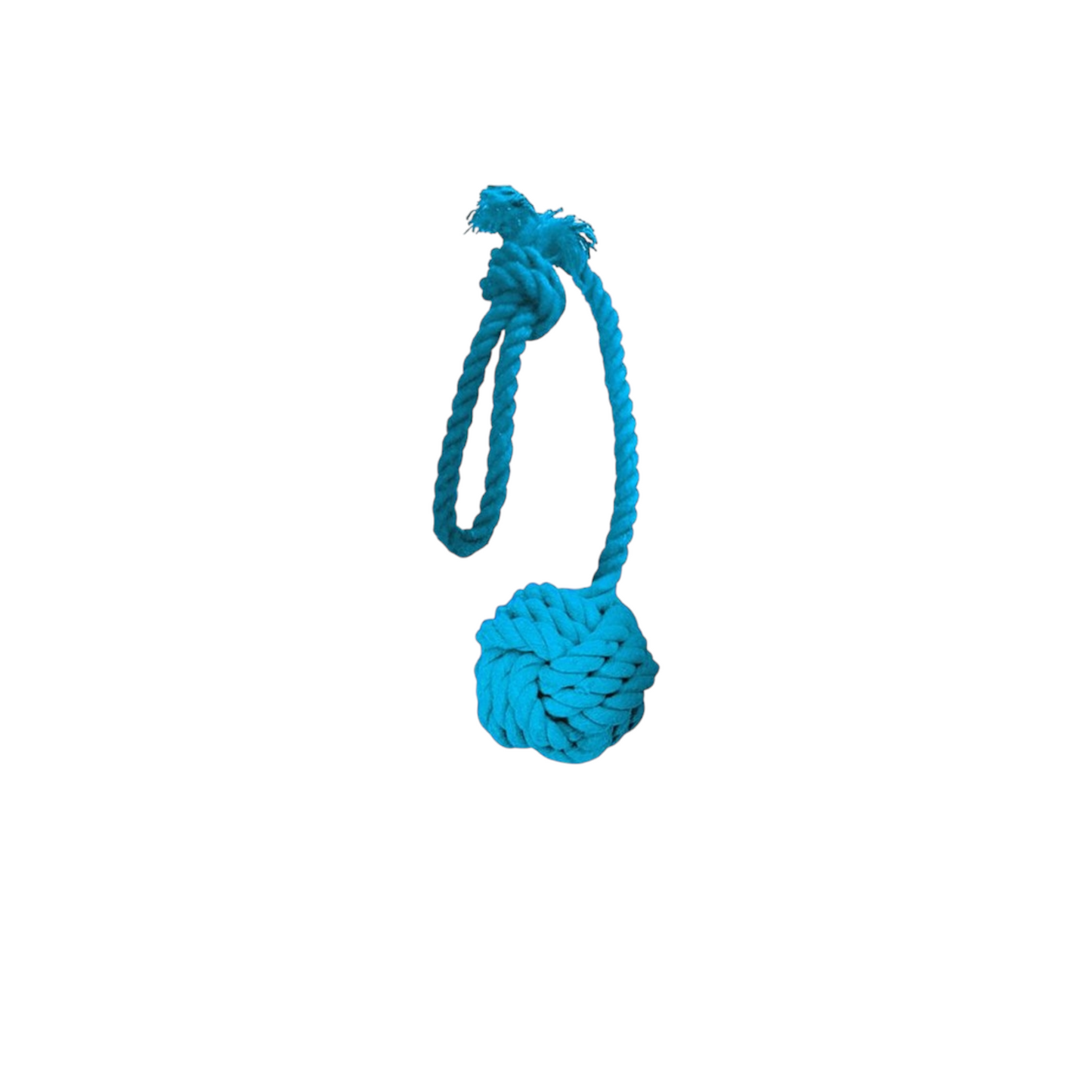 Dogman Toy Repboll with Handle Turquoise 06x35cm