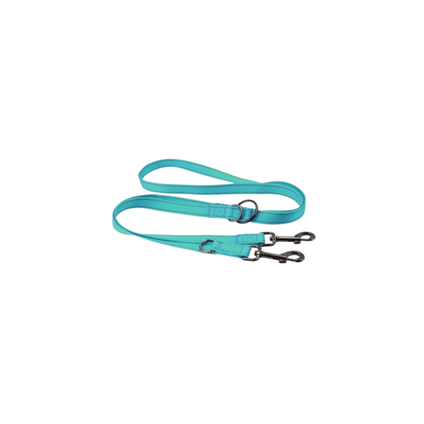 Dogman-Nylon leash Iris multi turkos L