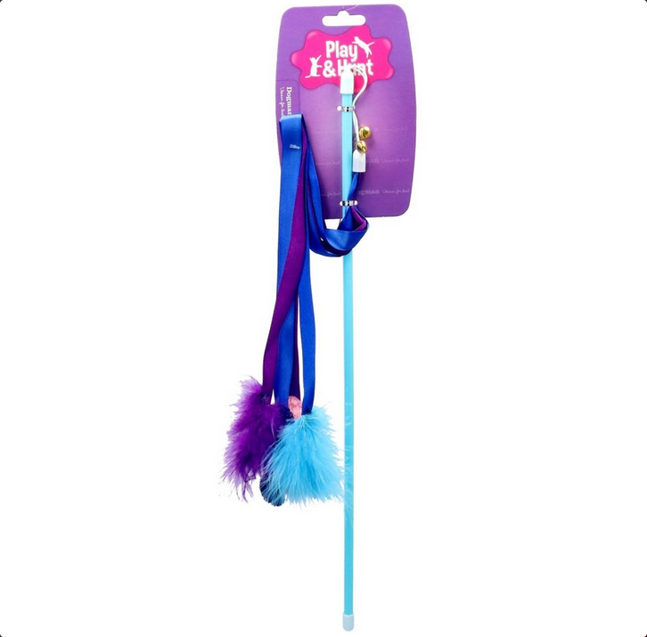 Dogman-Toy Rod Ribbon - Blue - 47cm